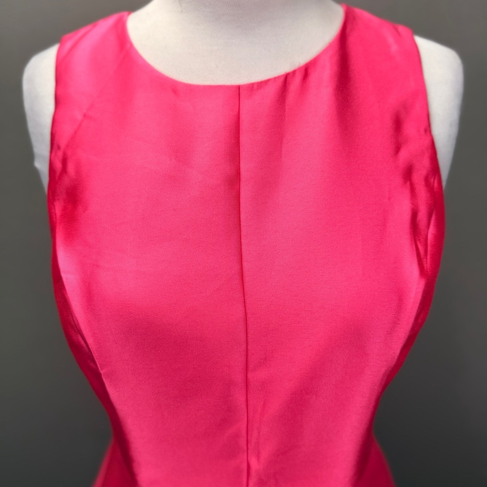 Eliza J Hot Pink Sleeveless Fit-and-Flare Dress - Picture 7 of 11